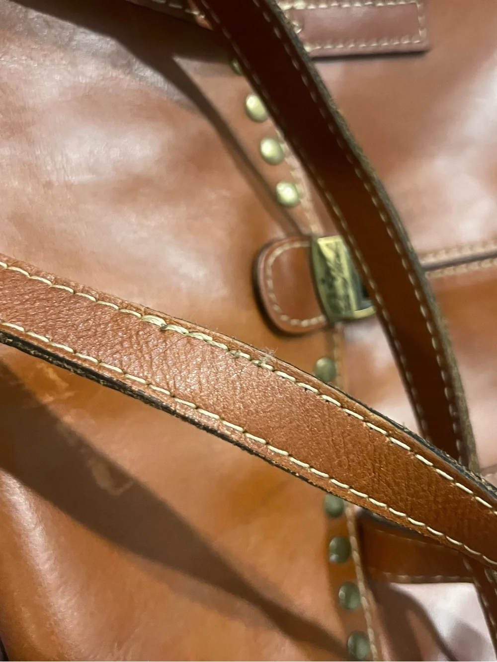 Patricia Nash Verbania Satchel Studded Leather Classic